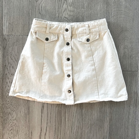 BDG Button-Front Skirt - Picture 1 of 4